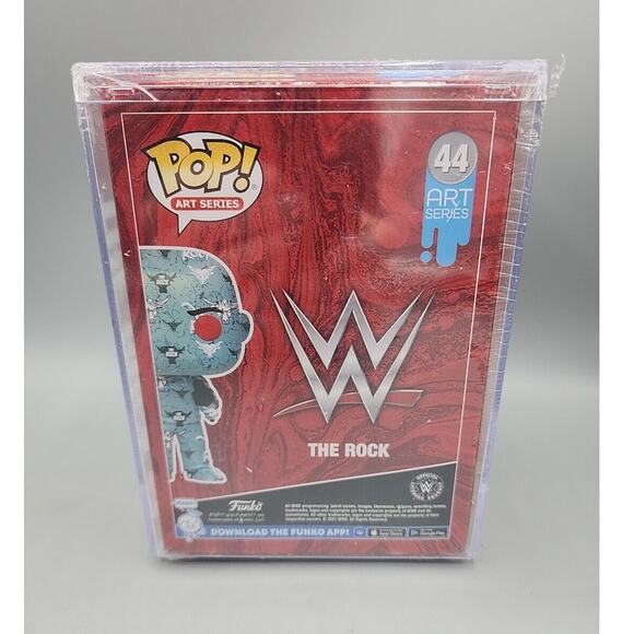 Funko Pop! WWE Wrestling Art Series - THE ROCK #44 - Walmart Exclusive READ - Picture 2 of 10